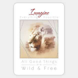 Lion Nature Outdoor Imagine Wild Free Sticker